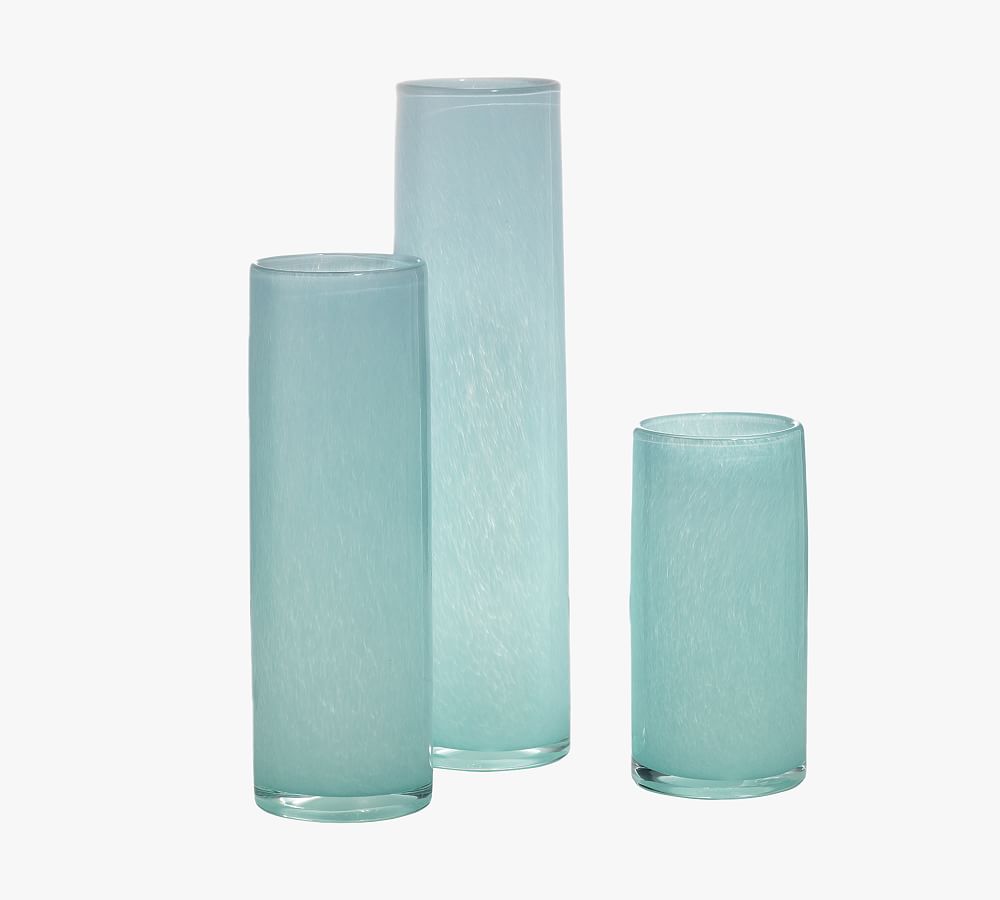 Amira Hand Blown Glass Vases - Set of 3