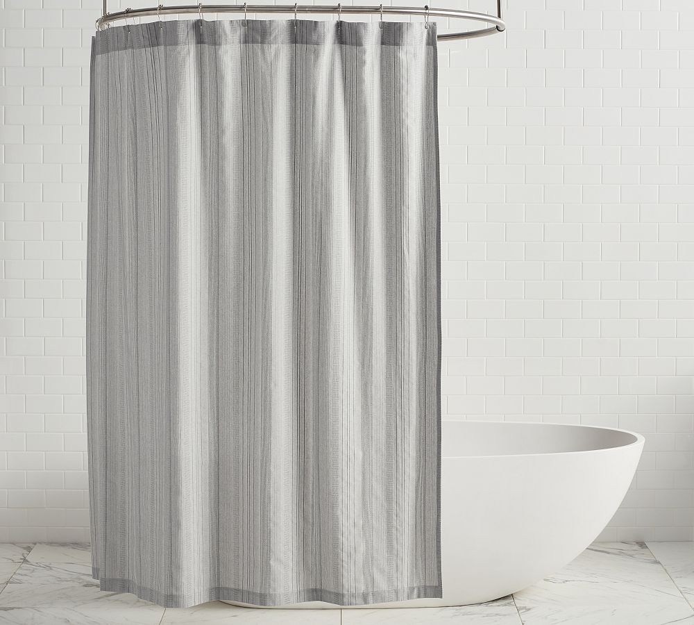 Sonoma Textured Striped Shower Curtain
