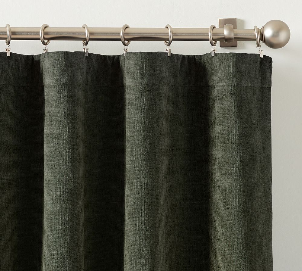 Rustic Chenille Curtain Pottery Barn
