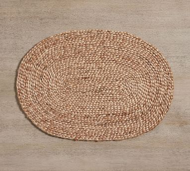 Mori Oval Coil Handwoven Jute Placemats | Pottery Barn