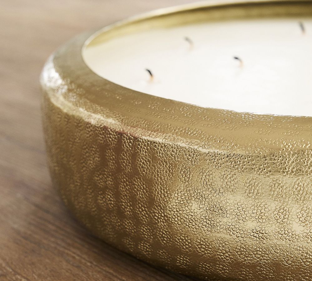 Mindfulness Brass Scented Candle - Oliban & White Amber