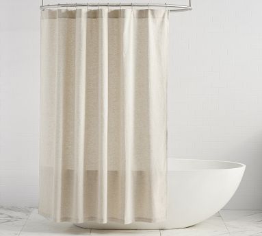 European Linen/Cotton Shower Curtain | Pottery Barn