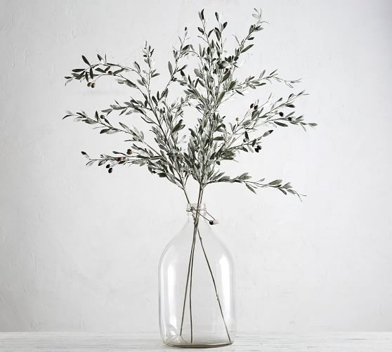 Faux Olive Branch | Artificial Flowers | Pottery Barn