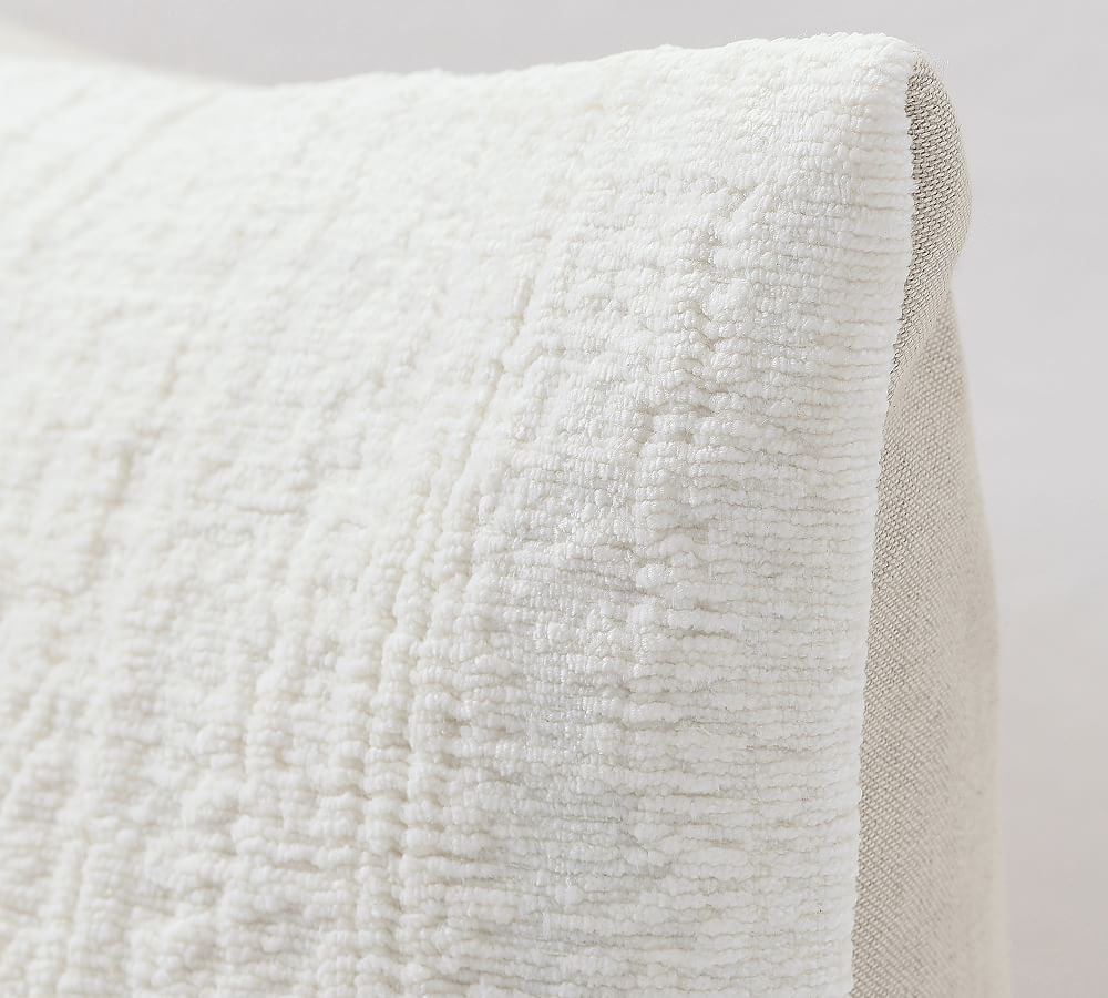 Journey Chenille Jacquard Lumbar Throw Pillow Cover Pottery Barn