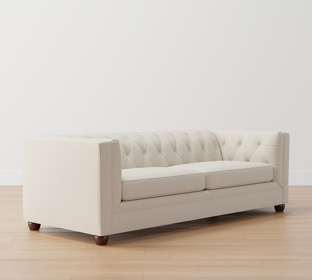 Chesterfield Square Arm Fabric Sofa Pottery Barn