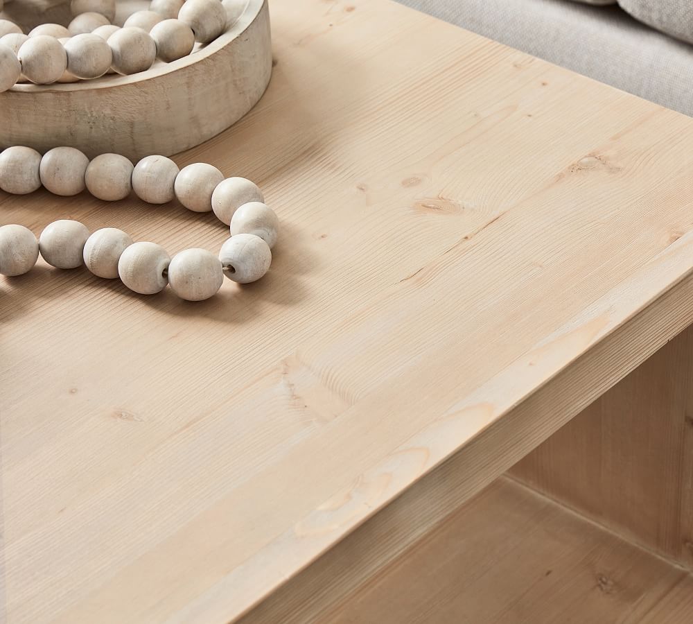 Folsom Large Square Coffee Table Pottery Barn