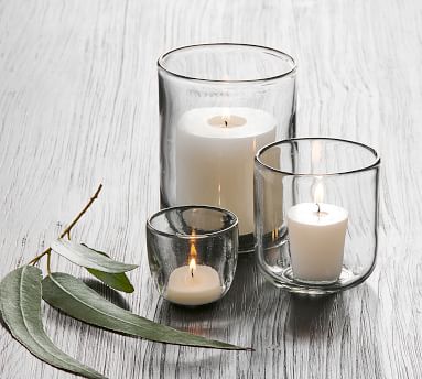 Modern Glass Votive Candleholders - Coastal | Pottery Barn