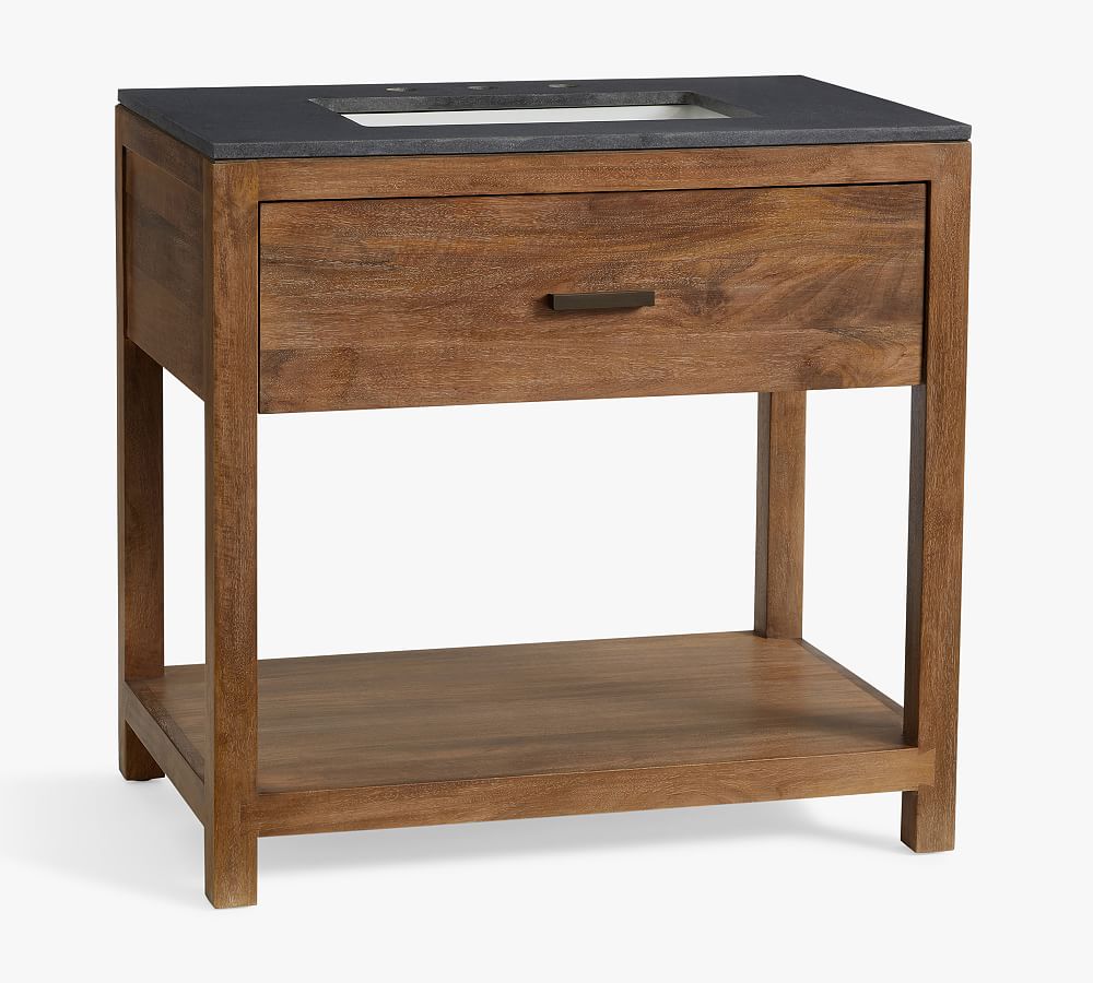 Reed 34" Reclaimed Wood Single Sink Vanity | Pottery Barn
