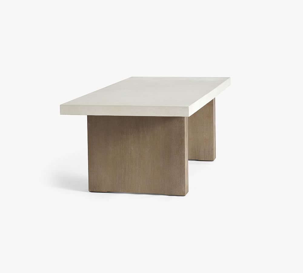 Pomona Concrete & Rectangular Outdoor Dining Table | Pottery Barn