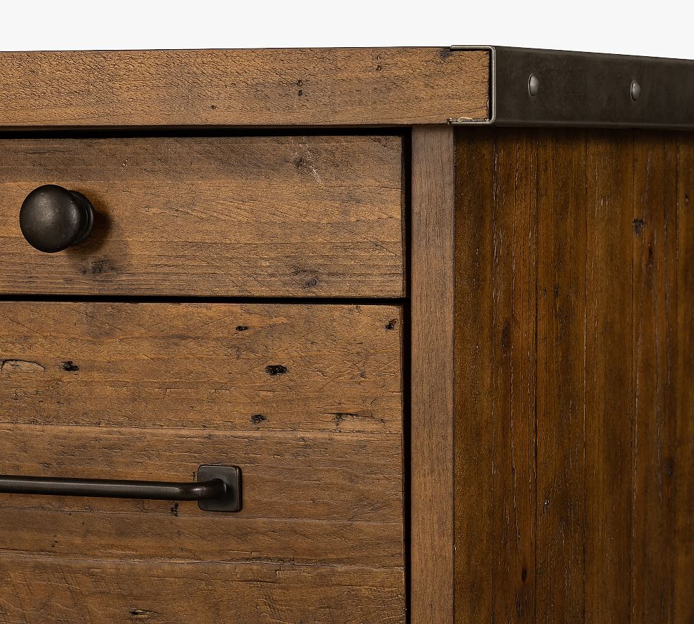 Pottery Barn Rustic Reclaimed Wood Executive Desk The Summit at Fritz