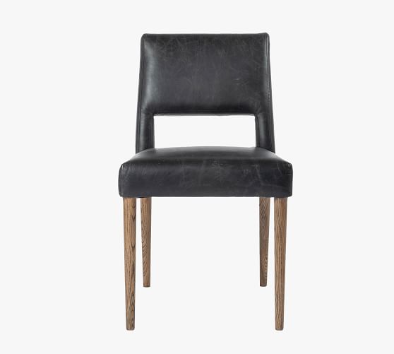 Keva Leather Dining Chair Pottery Barn