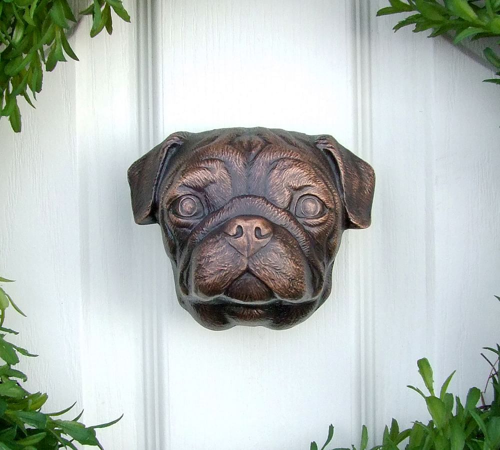 Bronze Pug Door Knocker