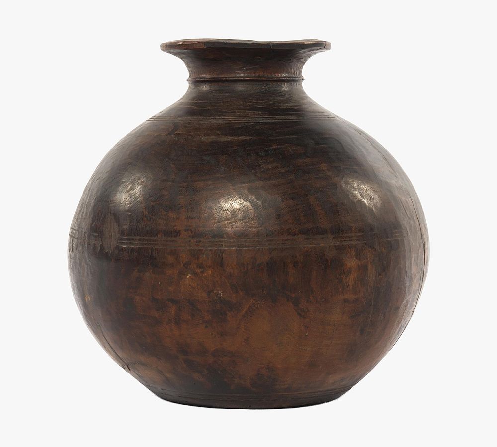 Found Reclaimed Wood Vase