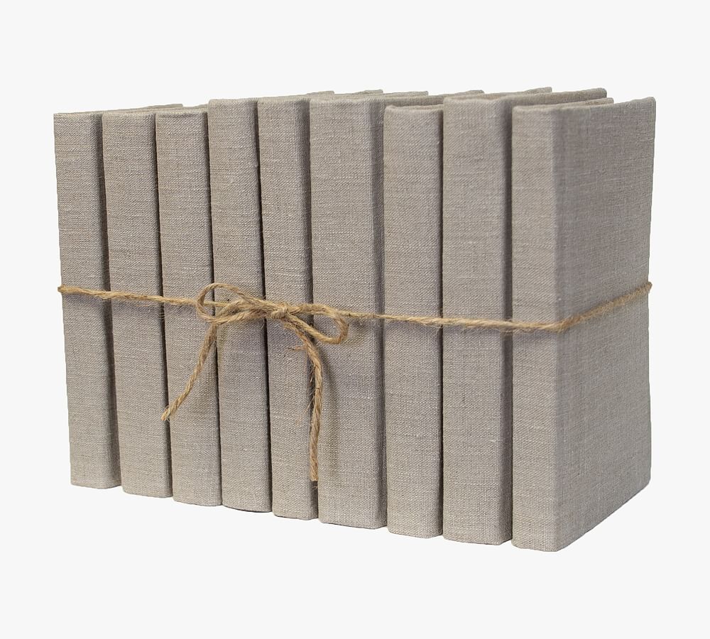 Linen Wrapped ColorPak Books Pottery Barn