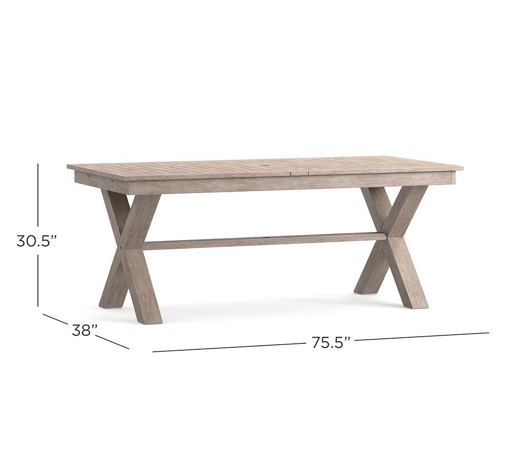Indio Mahogany XBase Extending Dining Table Pottery Barn