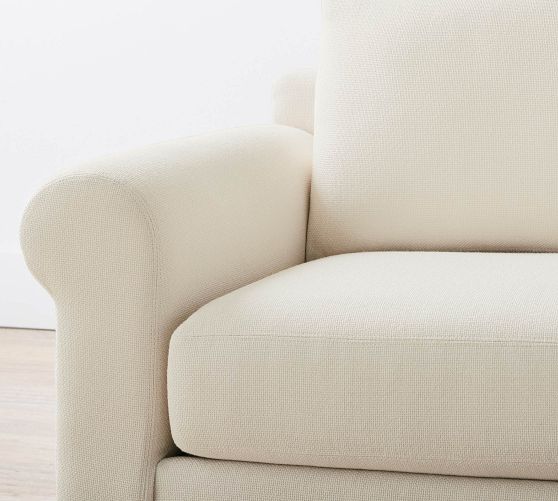 Shasta Roll Arm Upholstered Sofa | Pottery Barn