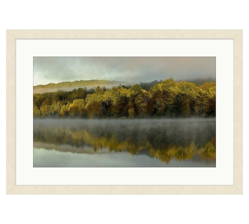 Foggy Lake Morning by Alisha Clarke for ArtLifting