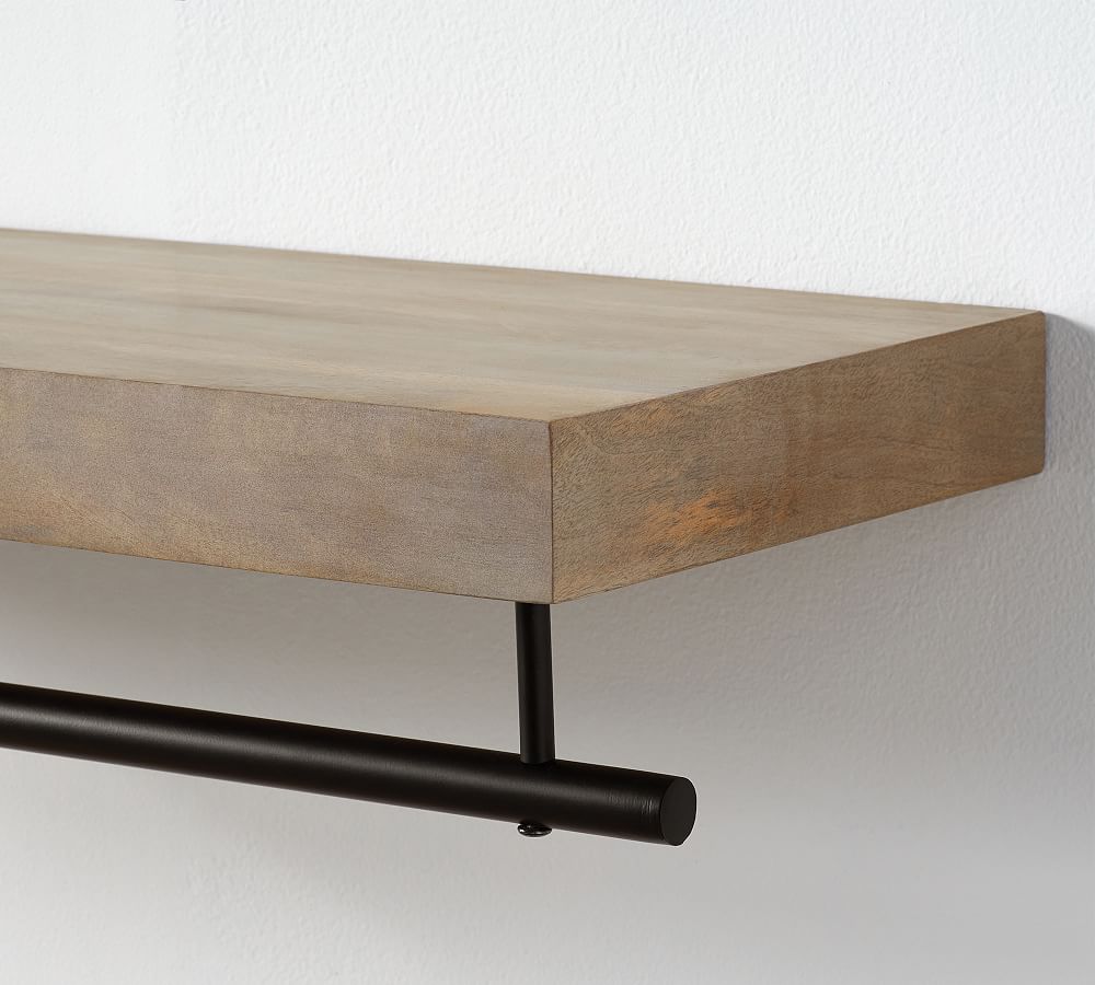 Brighton Closet Shelf With Rail Pottery Barn