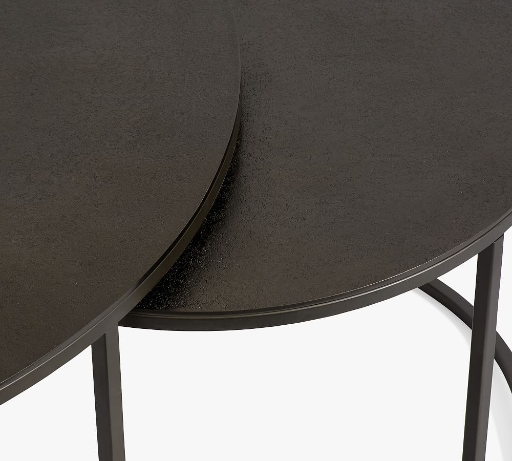 Duke Round Metal Nesting Coffee Table Pottery Barn