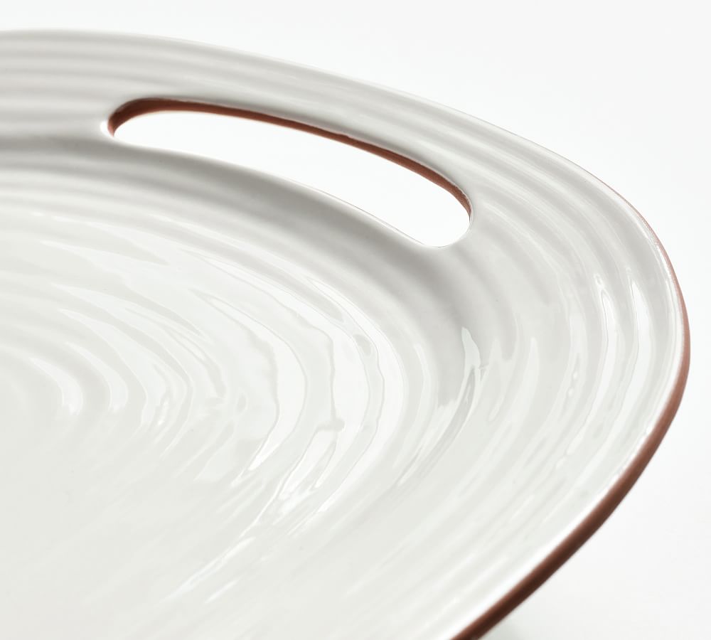 Sienna Terracotta Handled Serving Platter