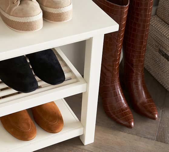 Aubrey Entryway Shoe Rack Pottery Barn
