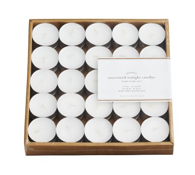 Unscented Tealights - Set of 50 | Pottery Barn