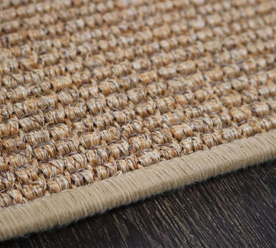 Custom Boucle Serged Sisal Rug Pottery Barn
