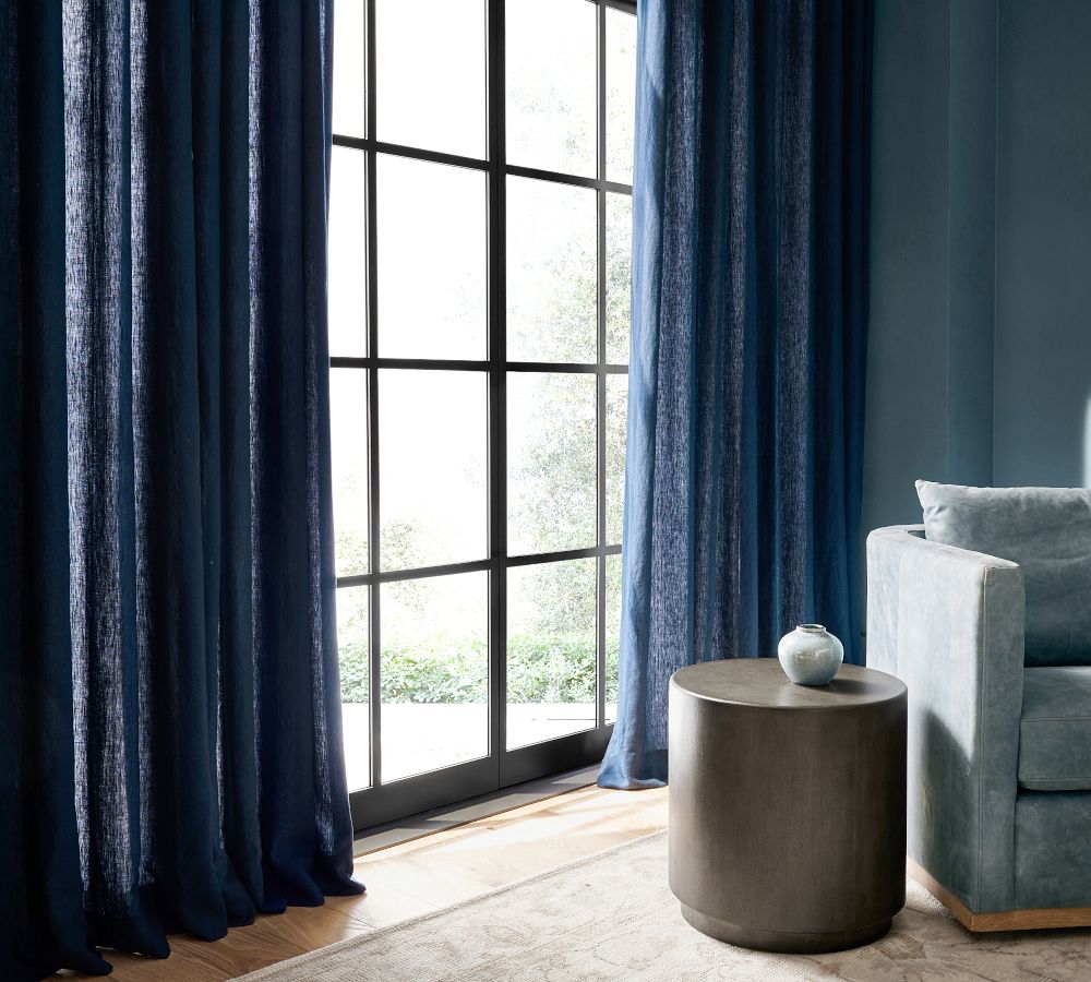 Belgian Flax Linen Curtain | Pottery Barn