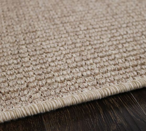 Custom Boucle Serged Sisal Rug Pottery Barn