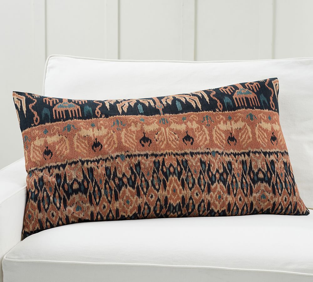 Amabelle Printed Lumbar Pillow Cover Pottery Barn