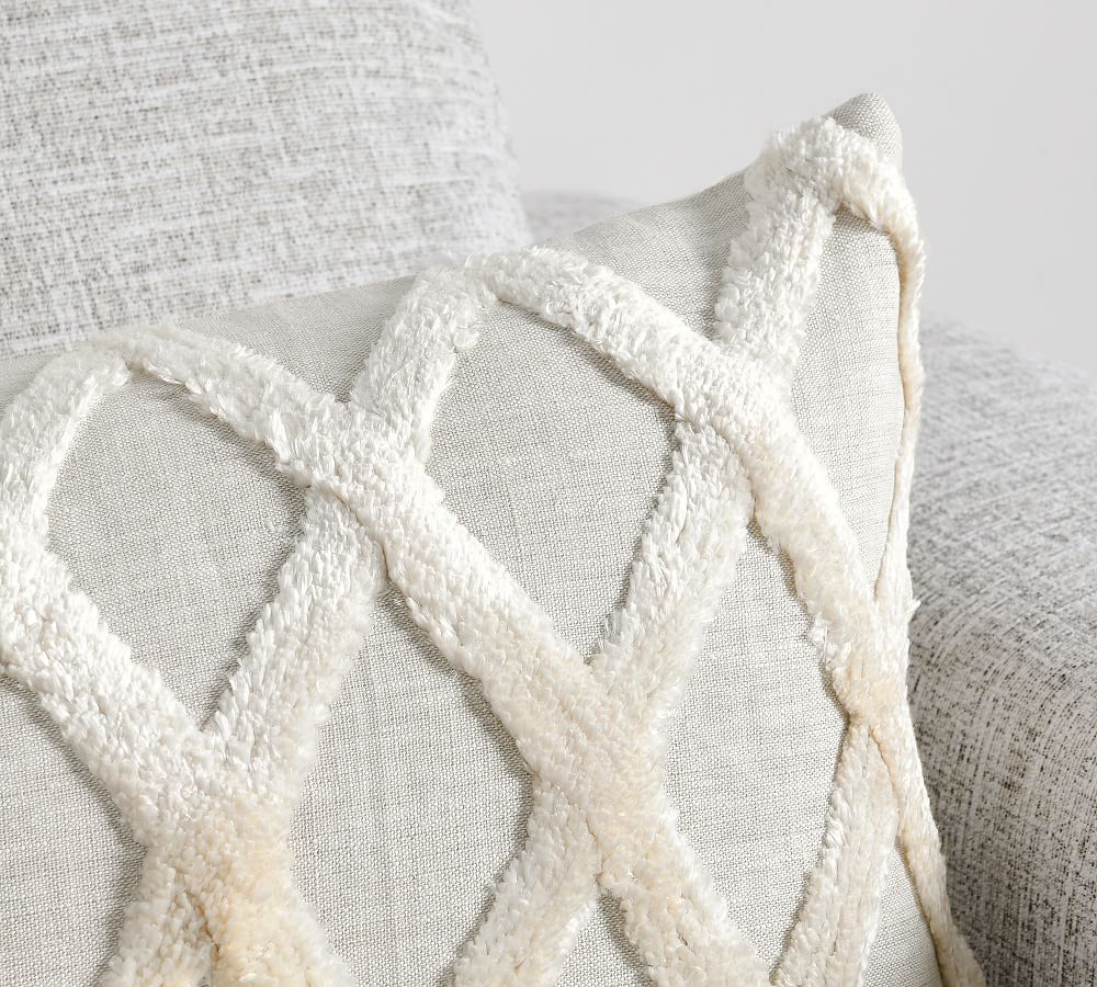 Cannon Diamond Textured Lumbar Throw Pillow Pottery Barn