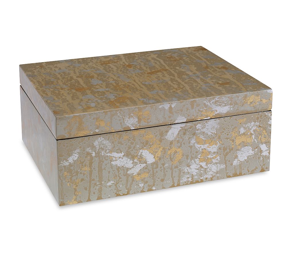 Edie Gold/Silver Decorative Box Pottery Barn