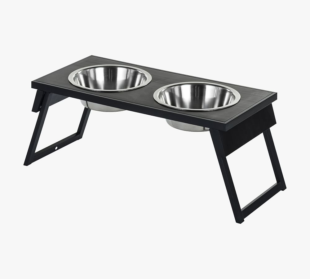 Ecoflex® Adjustable Large Dual Pet Bowls Pottery Barn