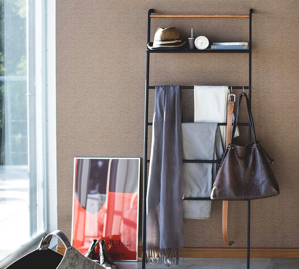 Tower Leaning Ladder With Shelf Pottery Barn