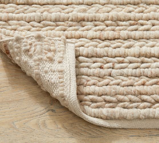 Chunky Braided Sweater Wool/Jute Rug Pottery Barn
