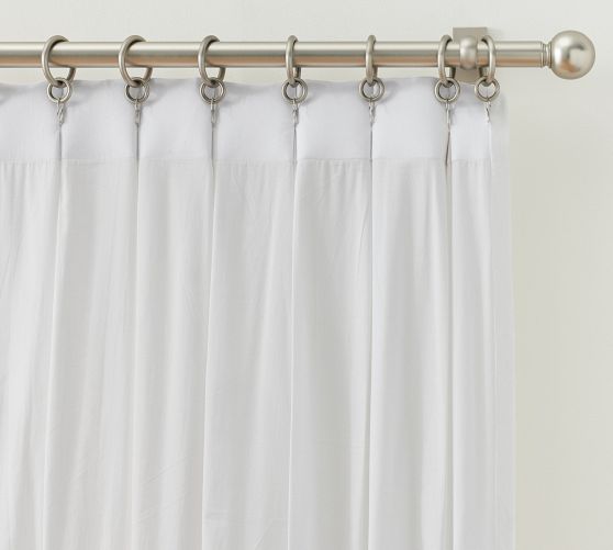 Belgian Flax Linen Pinch Pleat Curtain | Pottery Barn