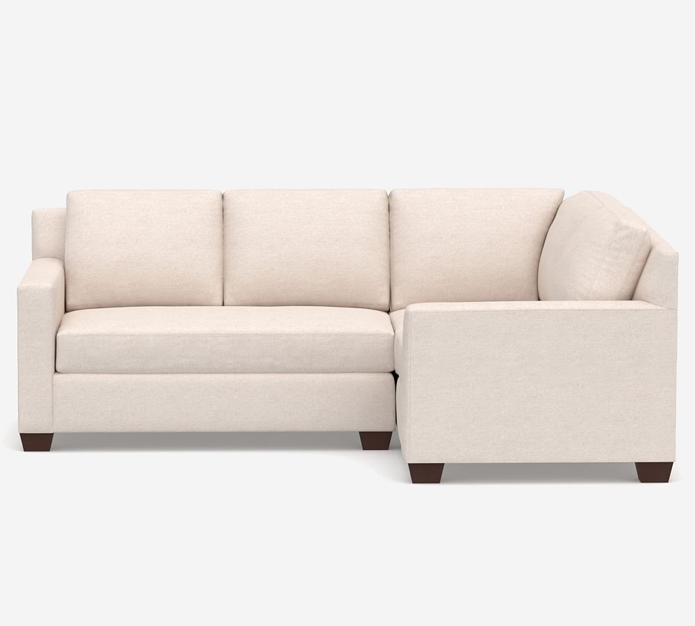 3 Seat Sofa with Removable Back and Seat Cushions - Cream