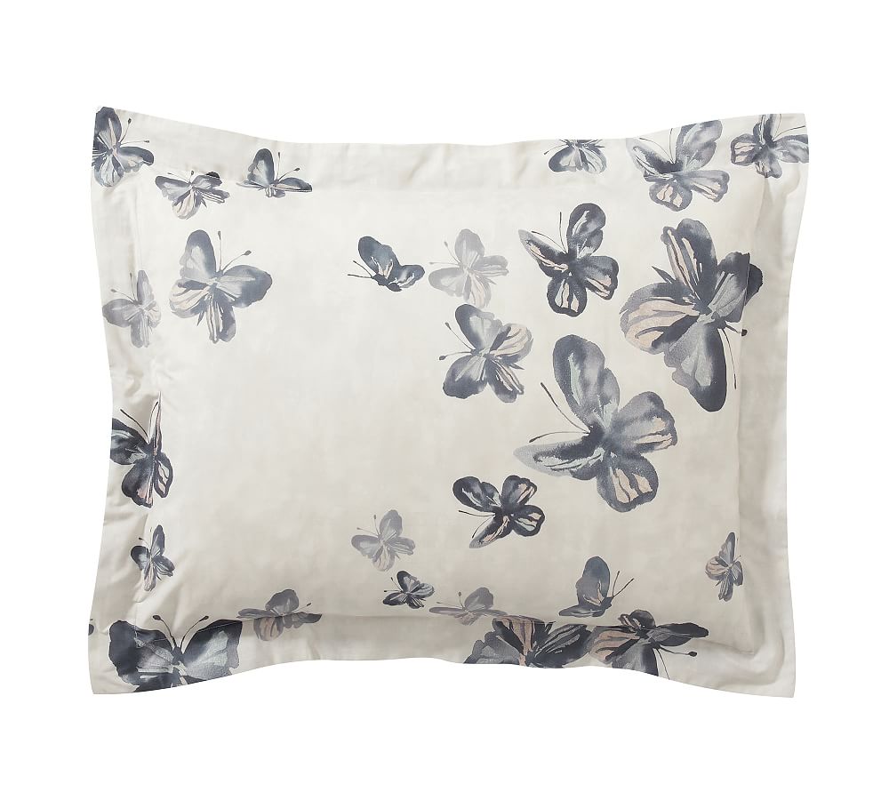 Butterfly Kisses Organic Percale Sham