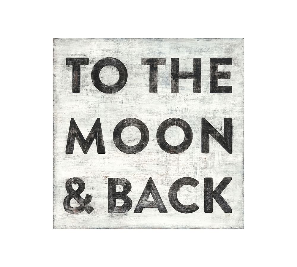 To The Moon And Back Wall Art