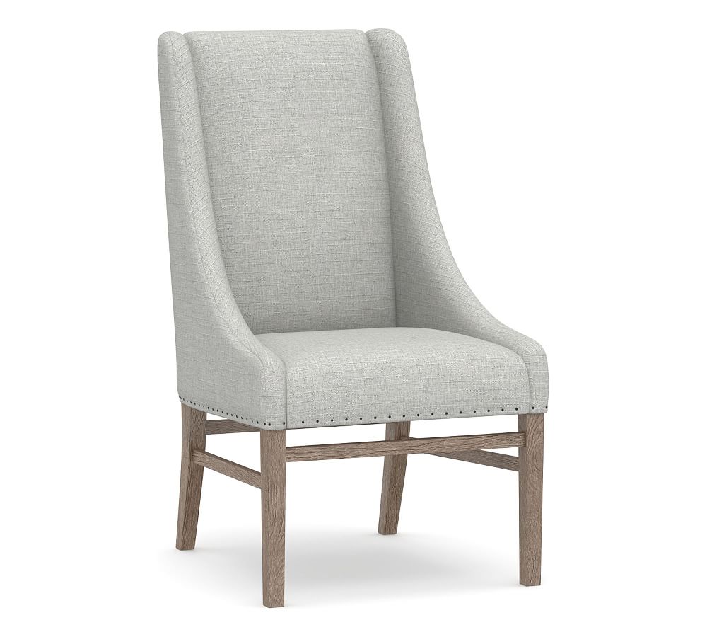 Milan Slope Upholstered Dining Armchair