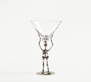 Skeleton Martini Glass 