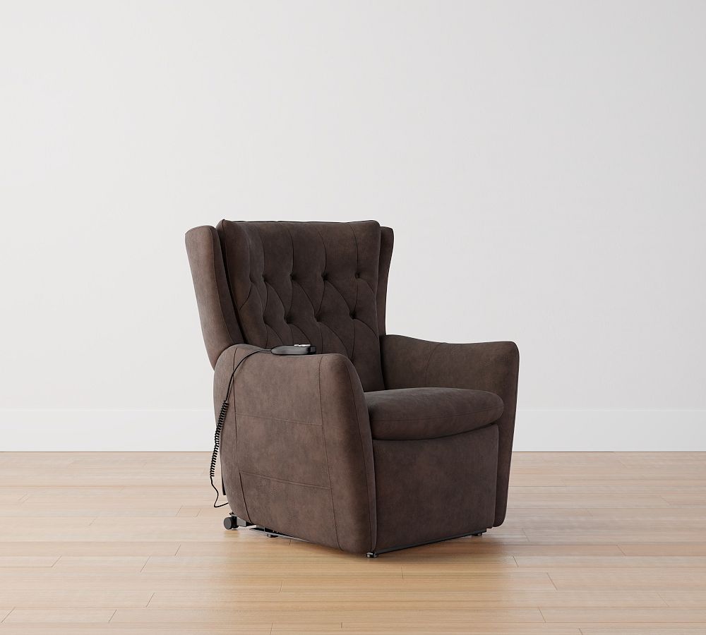 Leeah Leather Pushback Recliner