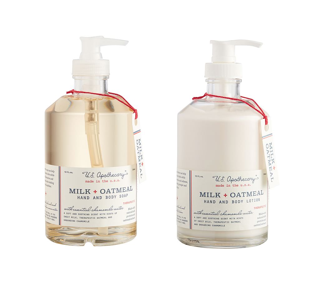 U.S. Apothecary Milk + Oatmeal Soap & Lotion Set