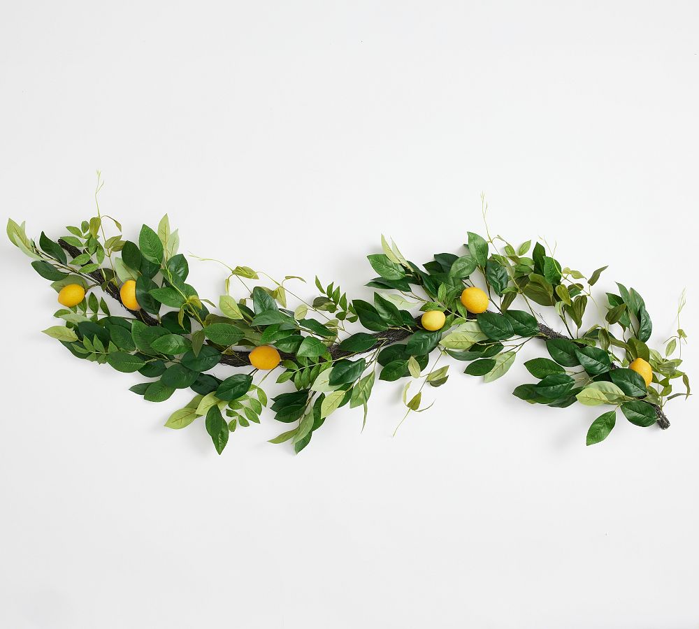 Monique Lhuillier Faux Lemon Wreath & Garland