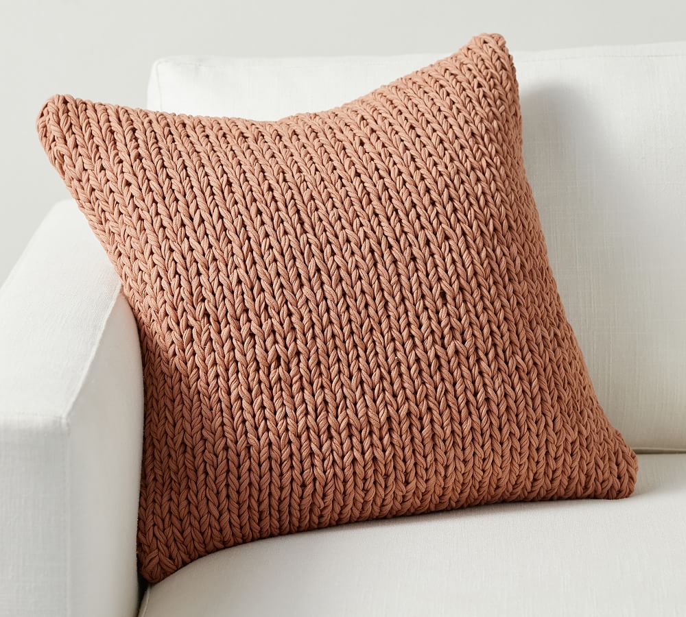 Chunky Sweater Handknit Pillow