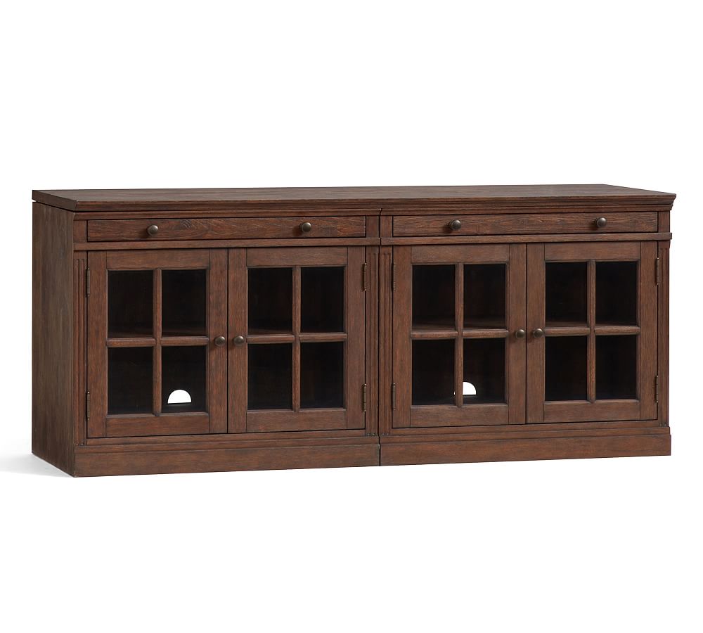 Livingston 70'' Media Console with Glass Cabinets