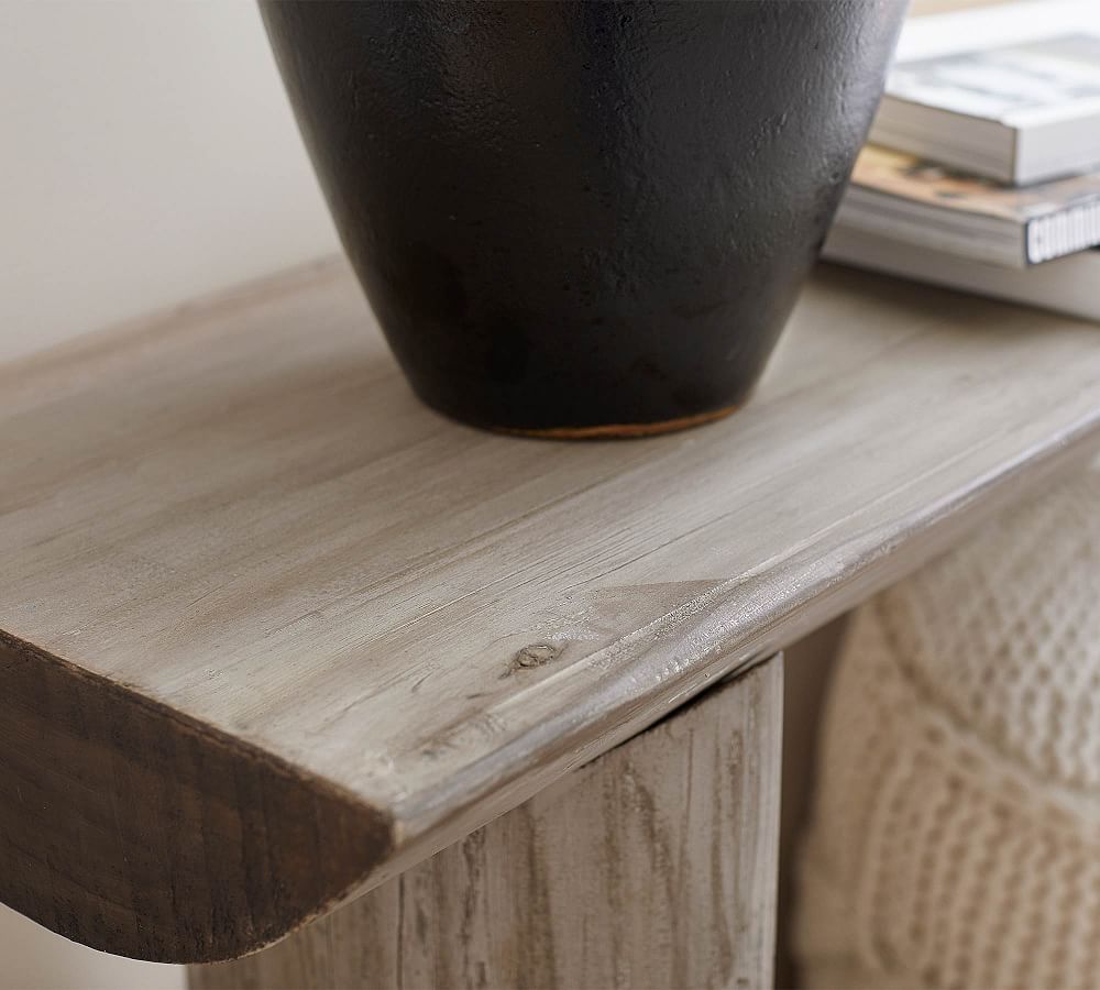 Pottery Barn - What's our Chief Design Officer, Monica loving right now?  The Pismo Desk 👉 “I have been waiting to order this and use it as a long  console/desk for behind