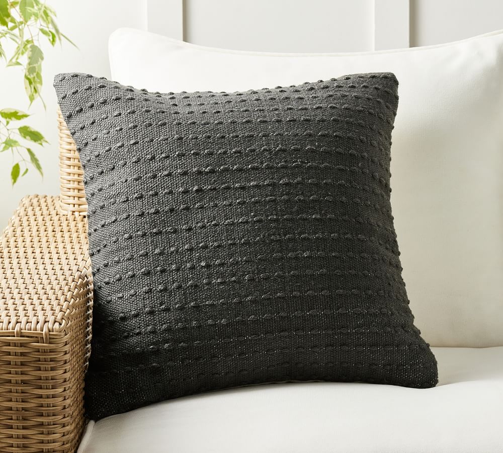 Textured Outdoor Throw Pillow Pottery Barn