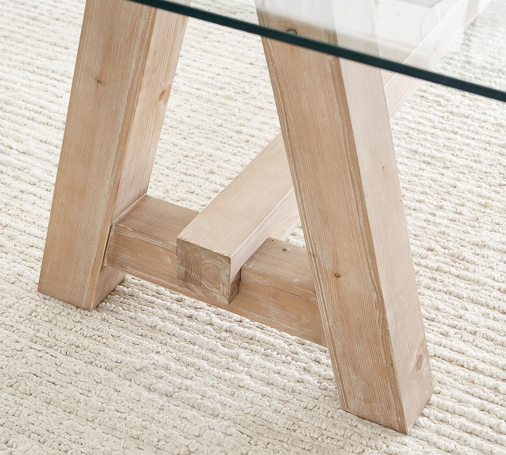 Ezra Glass Dining Table Pottery Barn