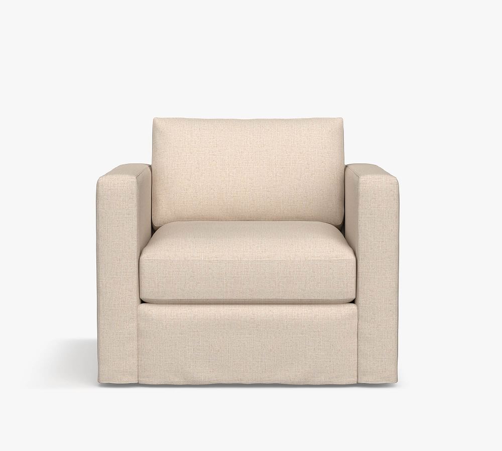 Jake Modular Slipcovered Armchair Pottery Barn